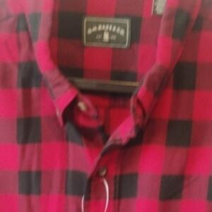 G.H. Bass & Co. Red and Black Plaid Shirt